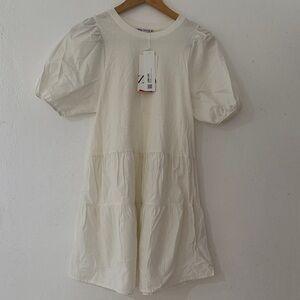 Zara Off-White Casual Dress